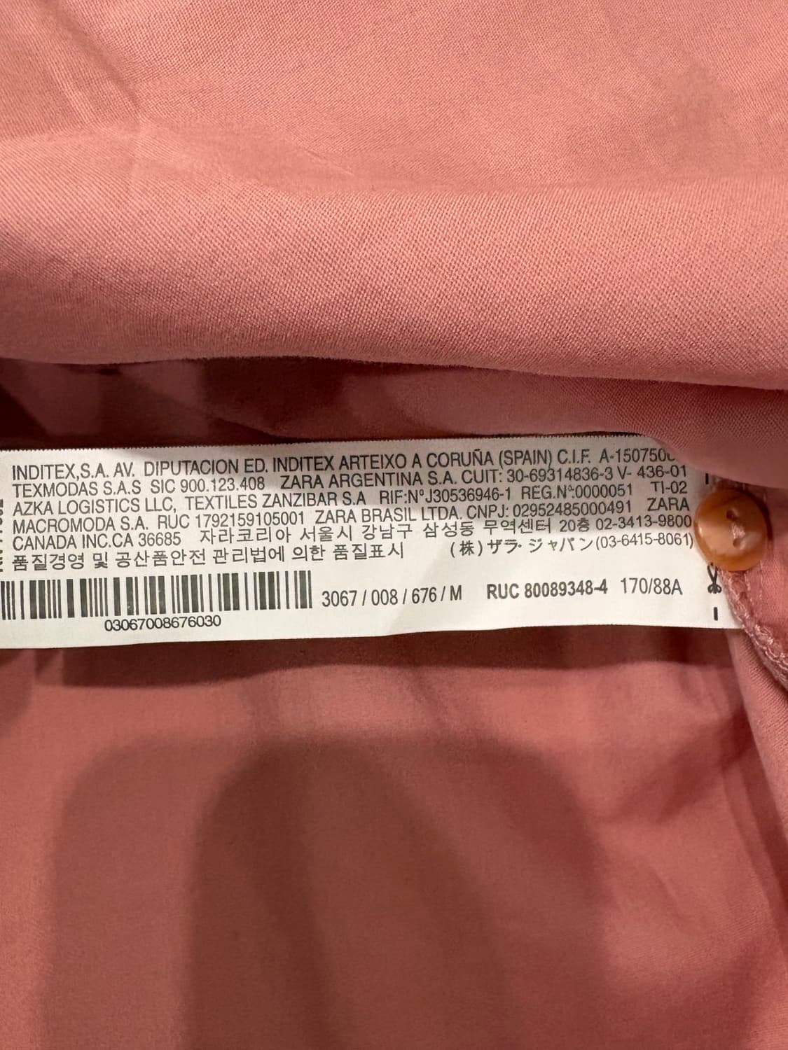 zara pink shirts 상품이미지5