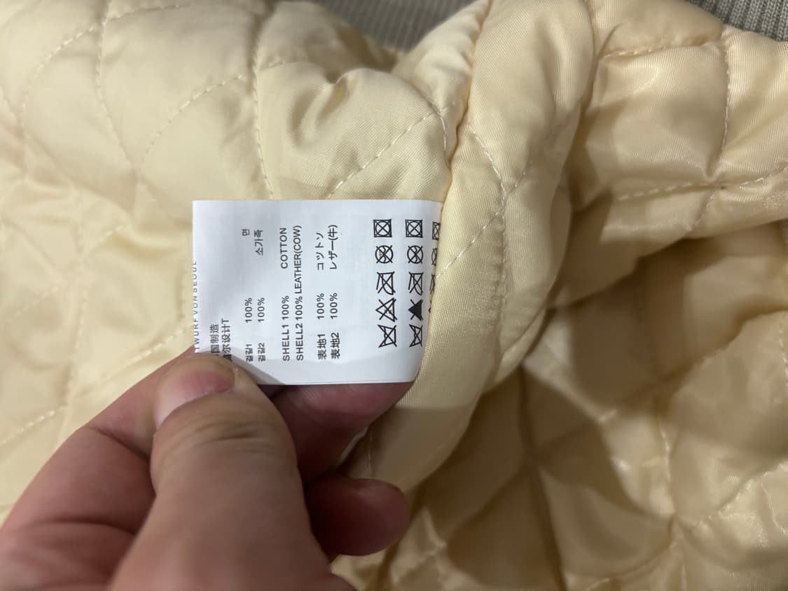 떠그 클럽 / 베이지 스터드 항공 점퍼 / 3 xl 105 상품이미지4