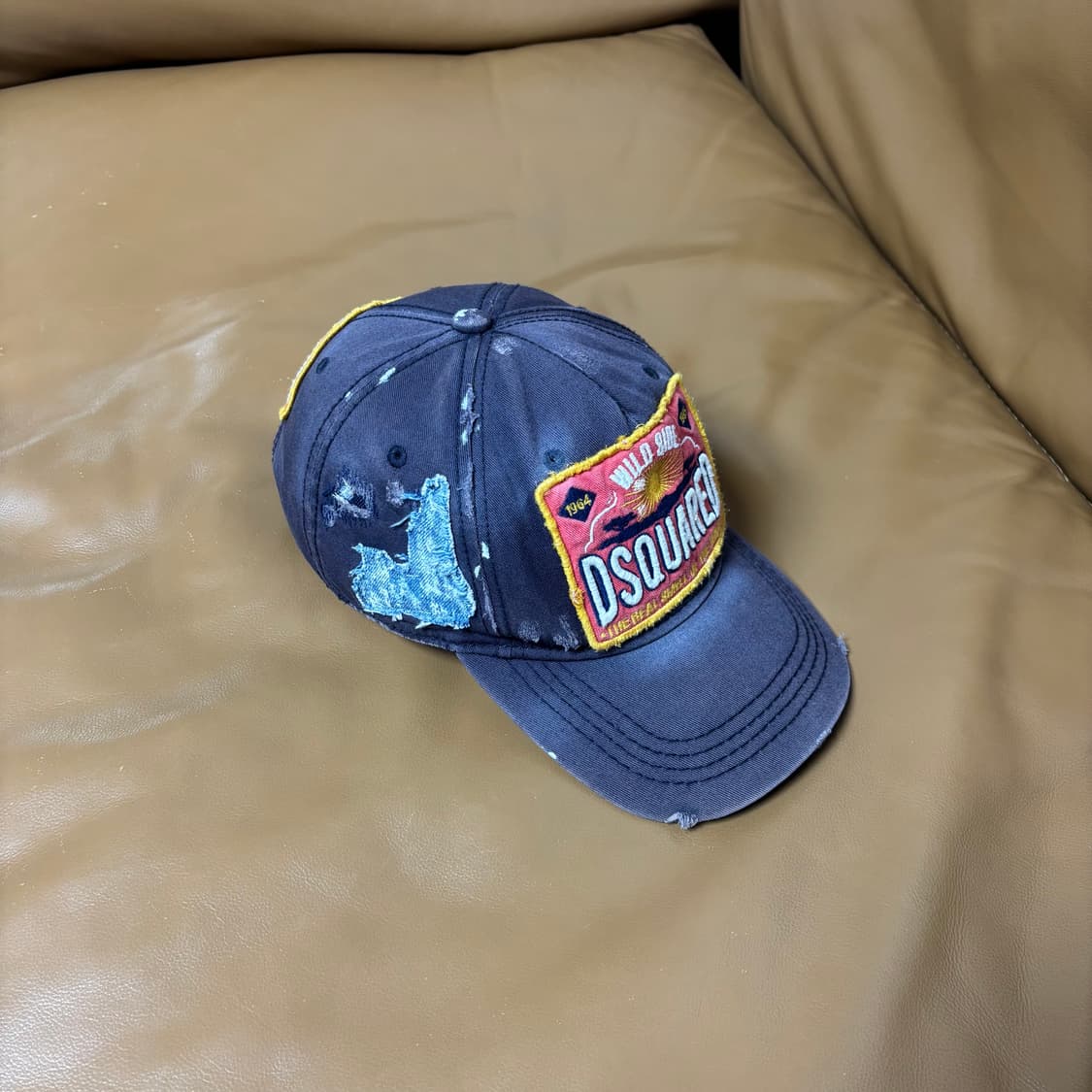 Dsquared2 디스퀘어드 워시드 더티 그레이 6패널 볼캡 모자 상품이미지2