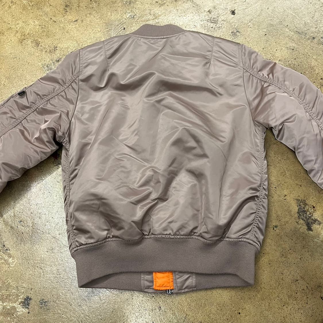 [정품/M] 알파인더스트리 MA-1 봄버 자켓 브라운 오렌지 b14 상품이미지4