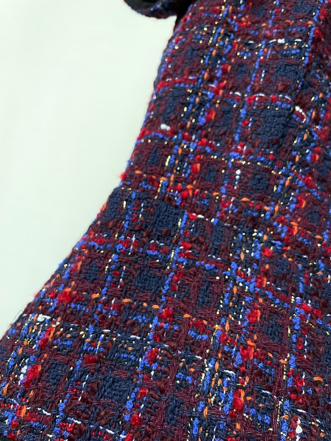 sandro 산드로 여성 트위드 반팔 원피스 36 _ 퍼플 상품이미지9