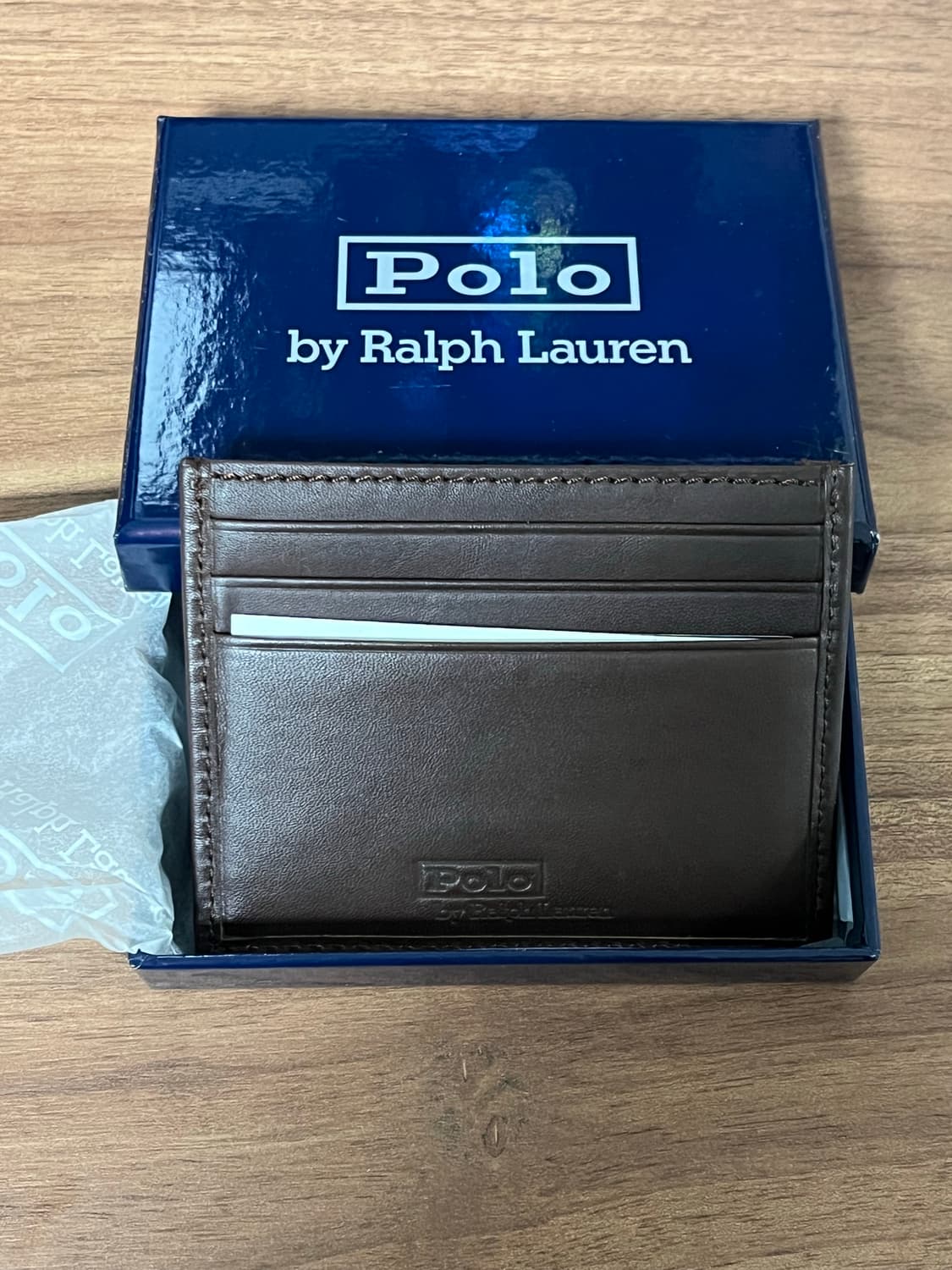 폴로 헤리티지 트위드 엔 레더 카드지갑 상품이미지2