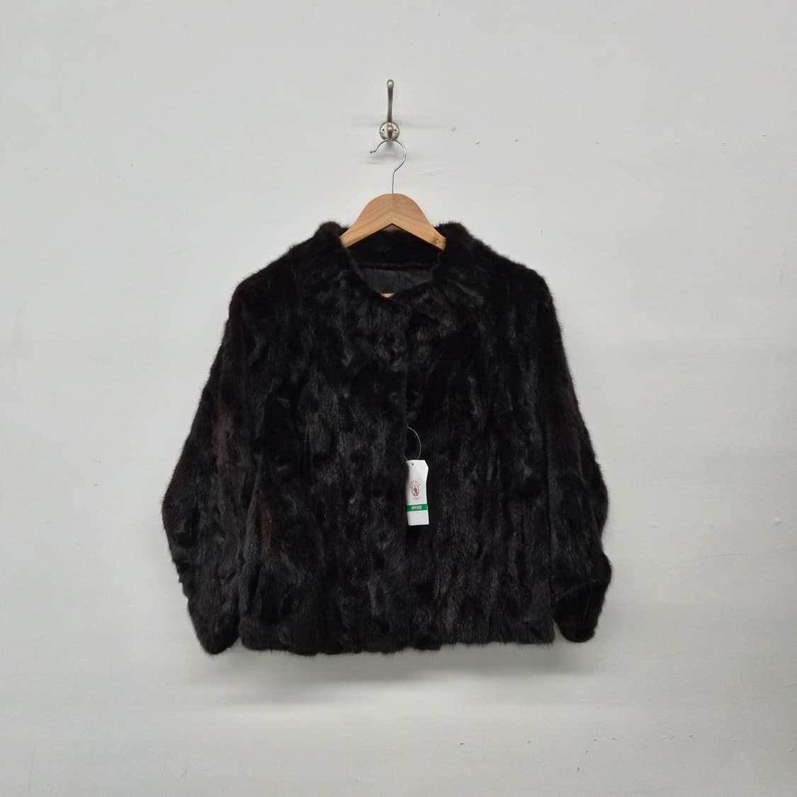 블랙 밍크 퍼 자켓 여성 L 상품이미지1