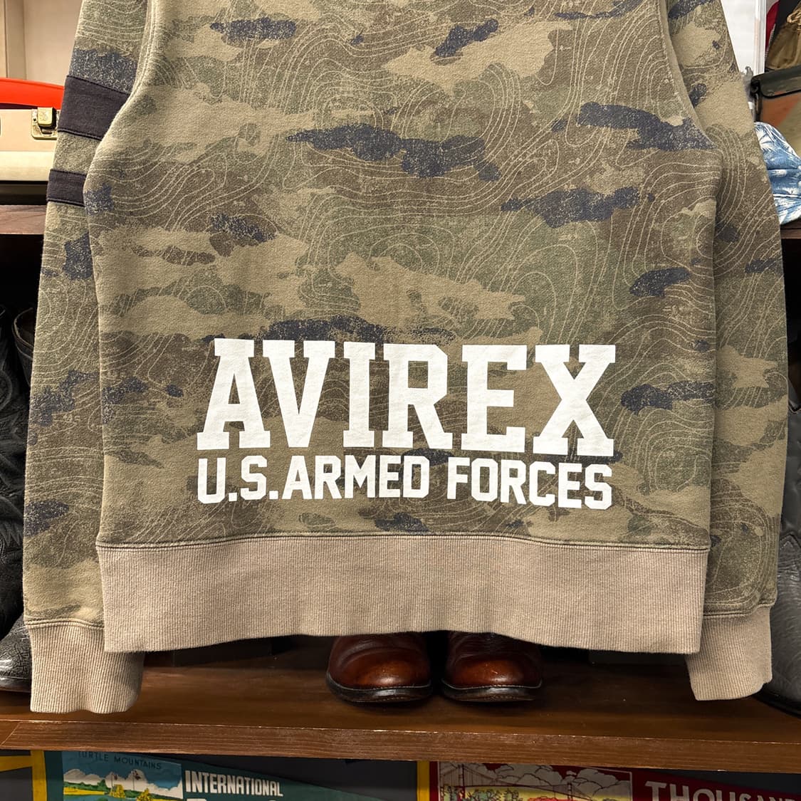 아비렉스 40주년 FORTY 컨투어라인 카모 코튼스웻셔츠 N1239 상품이미지5