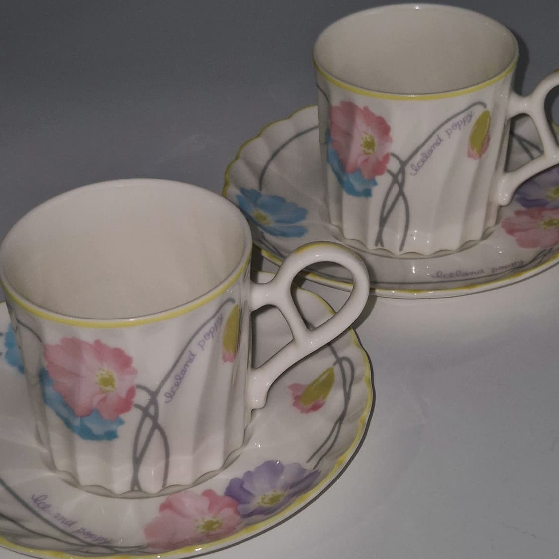 80s 노리다케 양귀비 스윌 찻잔 세트 1p 상품이미지10