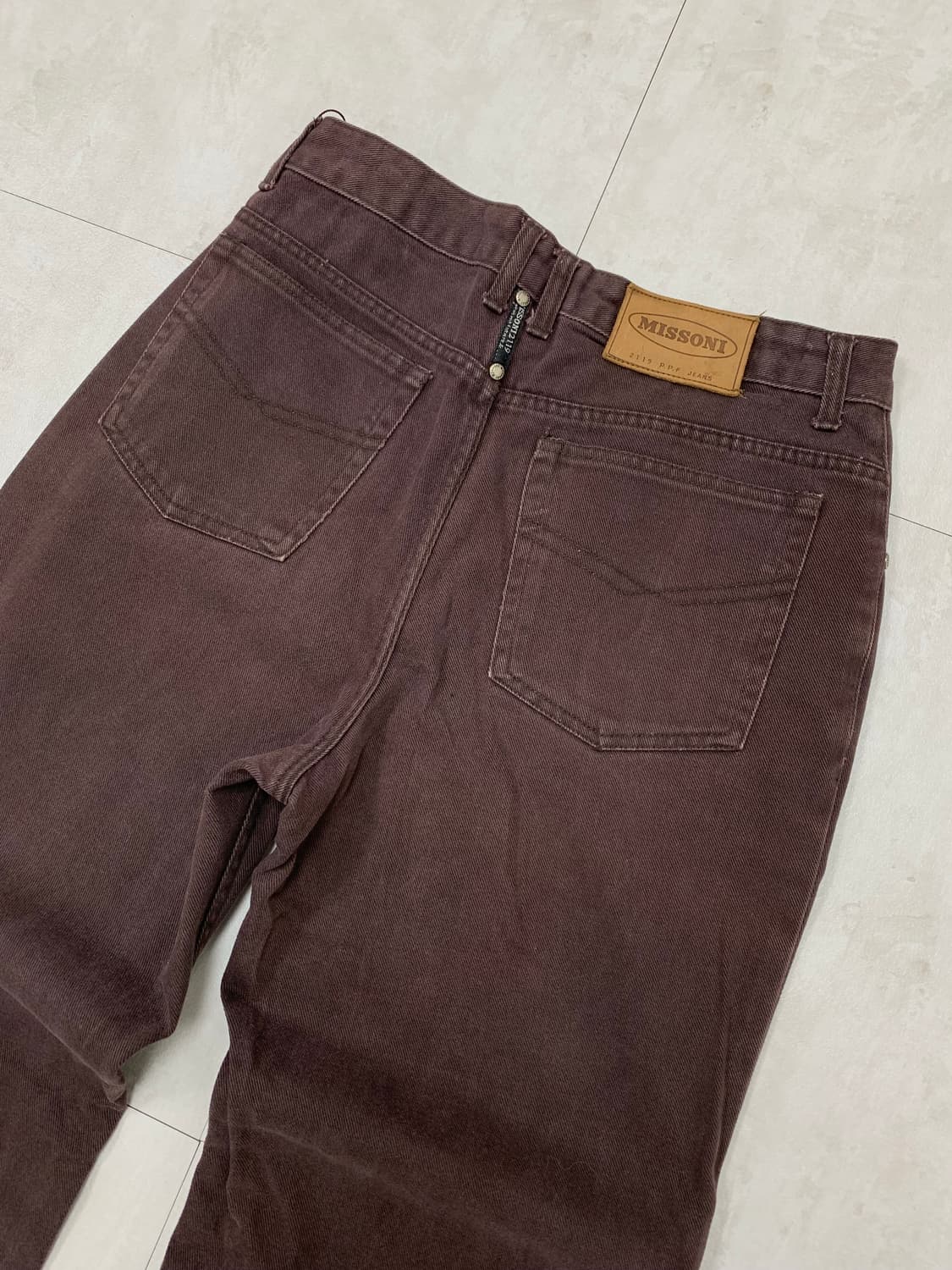 미쏘니 브라운 스트레이트 핏 팬츠 #184 상품이미지7