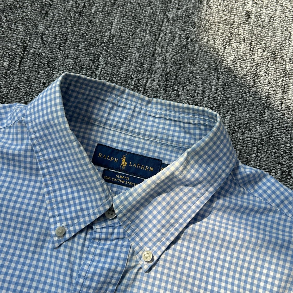폴로 랄프로렌 슬림핏 체크 패턴 셔츠 상품이미지6