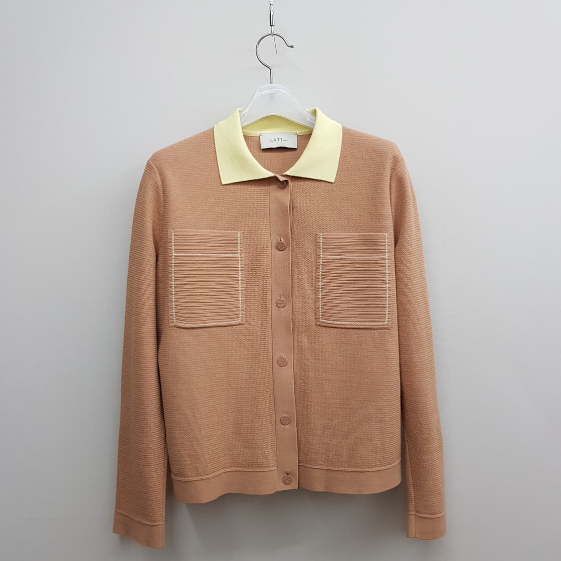 한섬 래트바이티 2021 카라넥 니트 가디건 90사이즈 상품이미지1