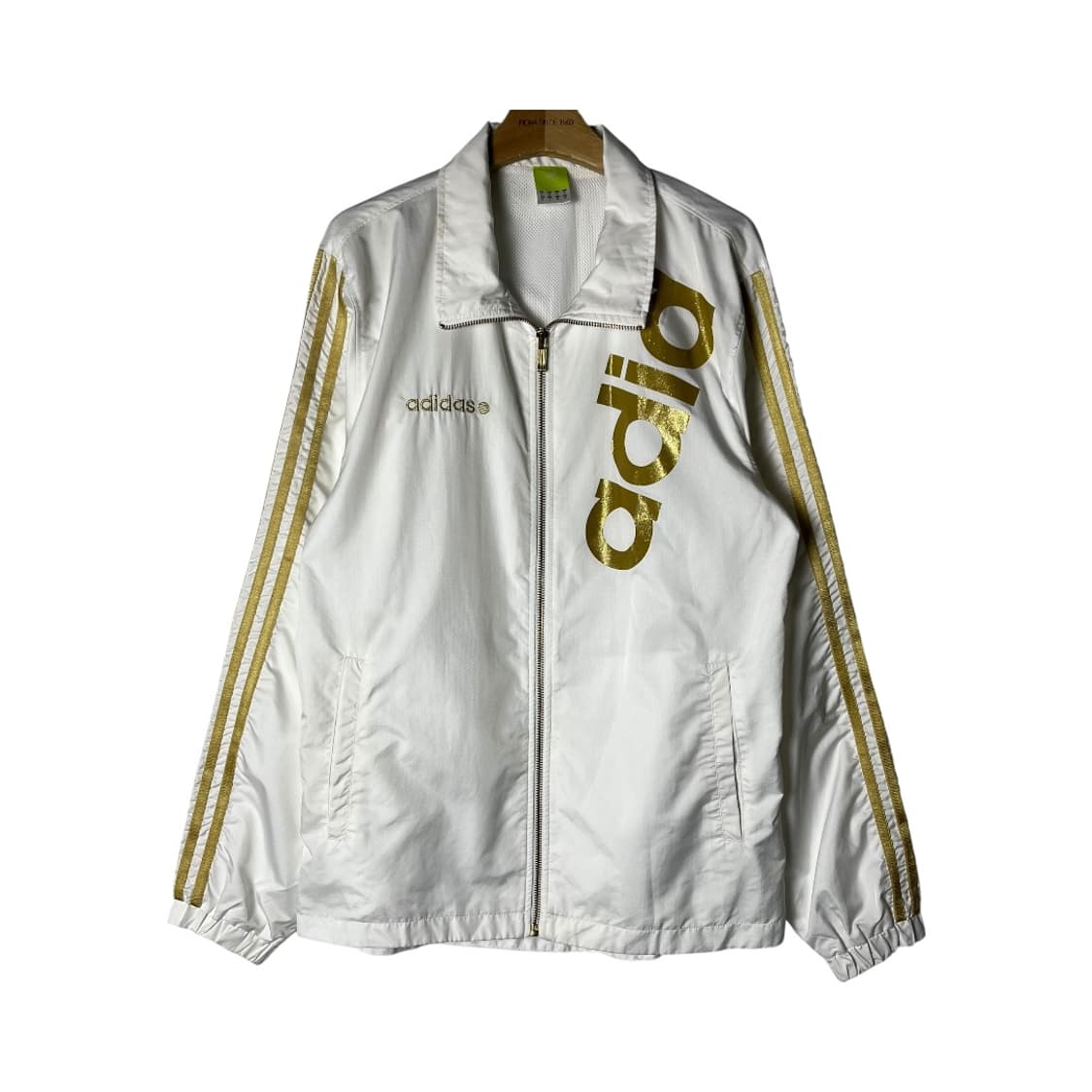 [Adidas] 아디다스 화이트골드 빅로고 바람막이 상품이미지1