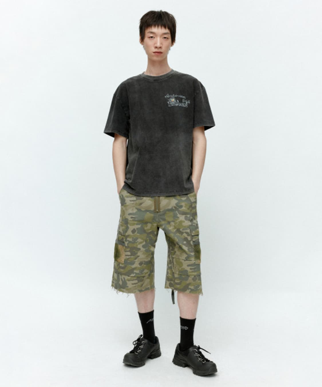앤더슨벨 초회판 디포트 카모플라쥬 카고 쇼츠 48 상품이미지5