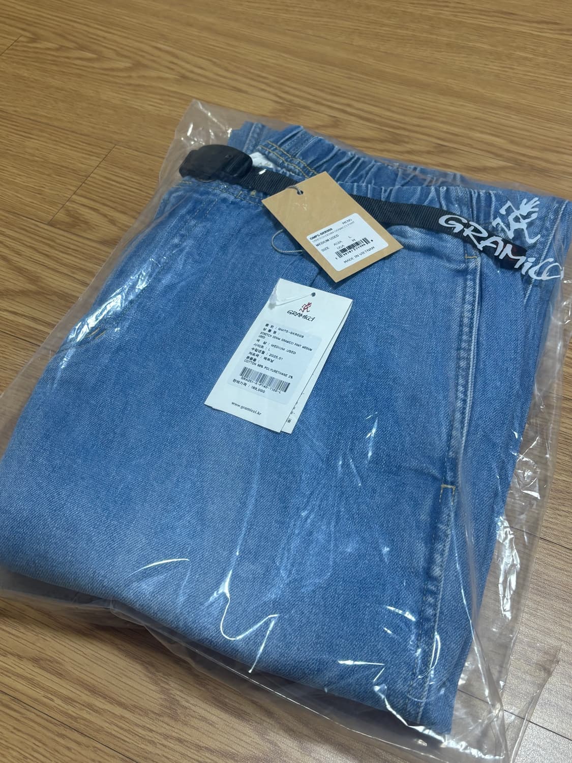[새상품] 그라미치 팬츠 스트레치 데님 Medium used 상품이미지5