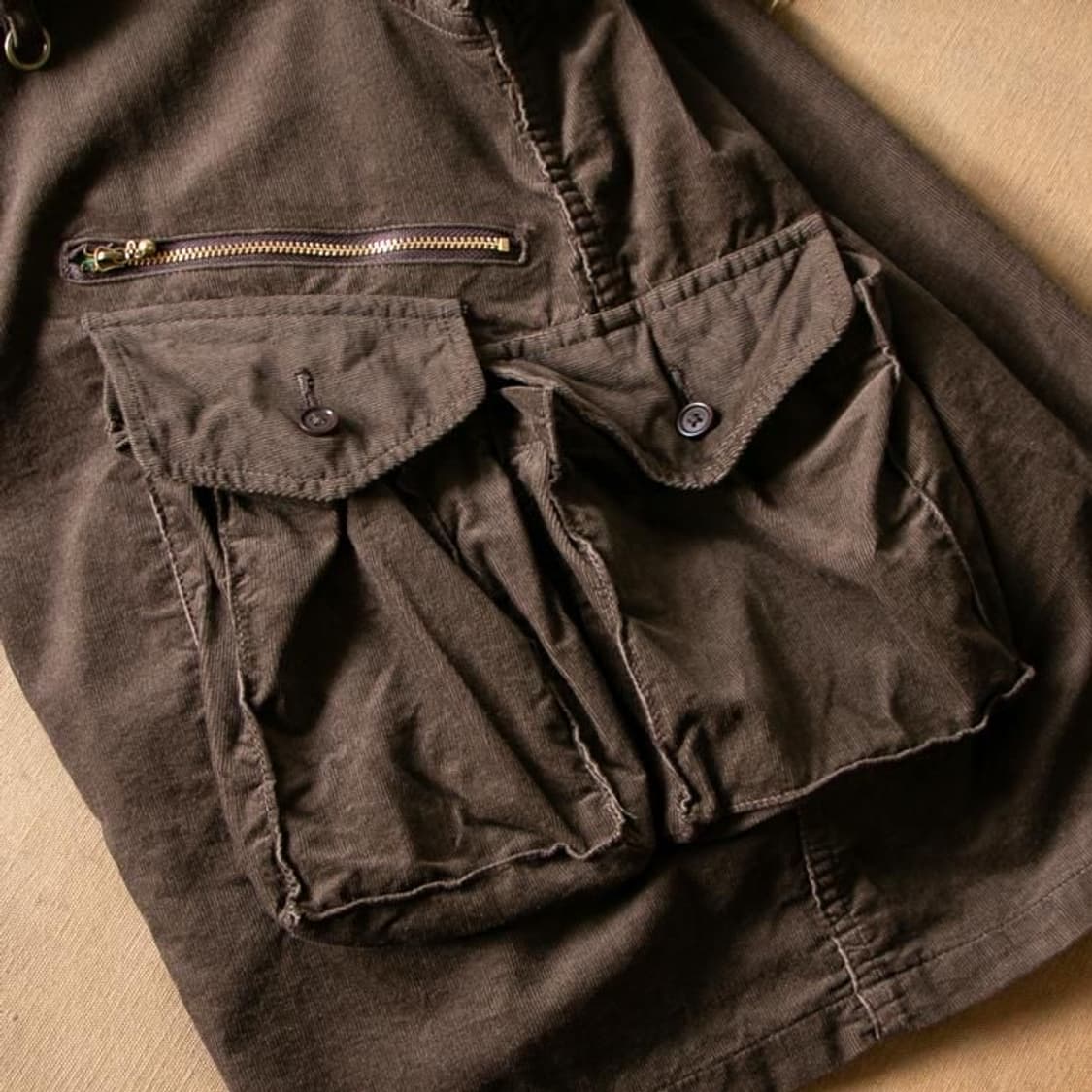 [L-XL] 코로나 유틸리티 코듀로이 셔츠자켓 블랙 상품이미지7