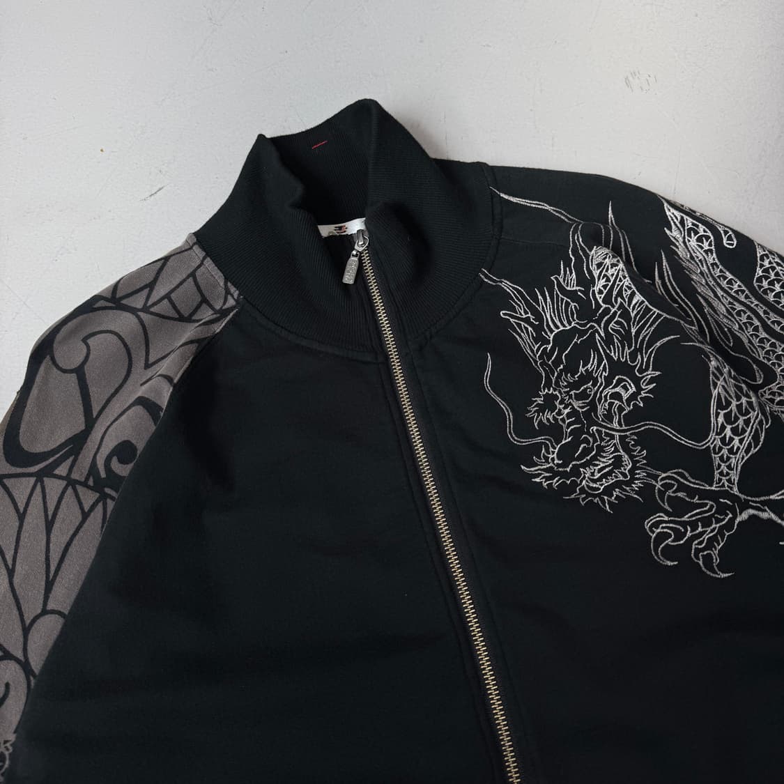 카라쿠리타마시 제팬 드래곤 용자수 오리엔탈 코튼 집업 져지 상품이미지4