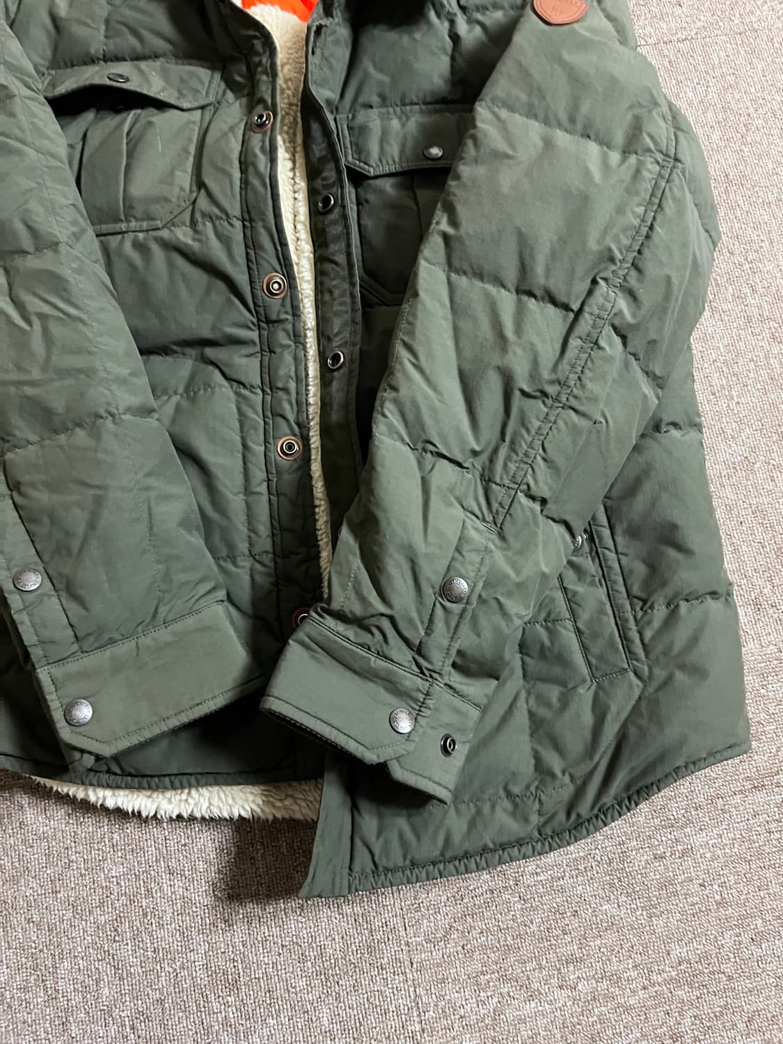 폴로 랄프로렌 퀄팅 양털 자켓 사이즈 M 상품이미지5