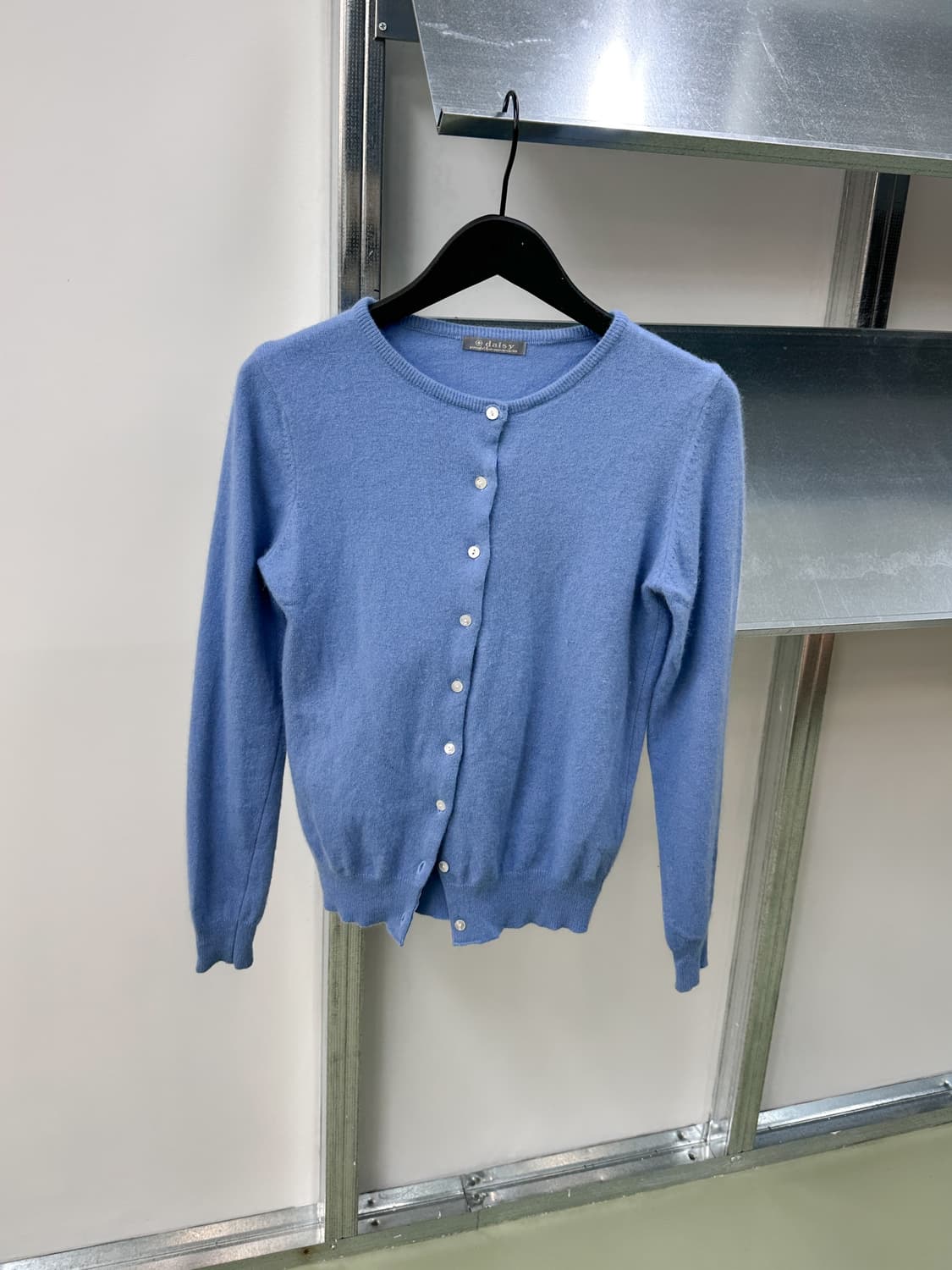 sky blue cashmere wool cardigan 상품이미지3