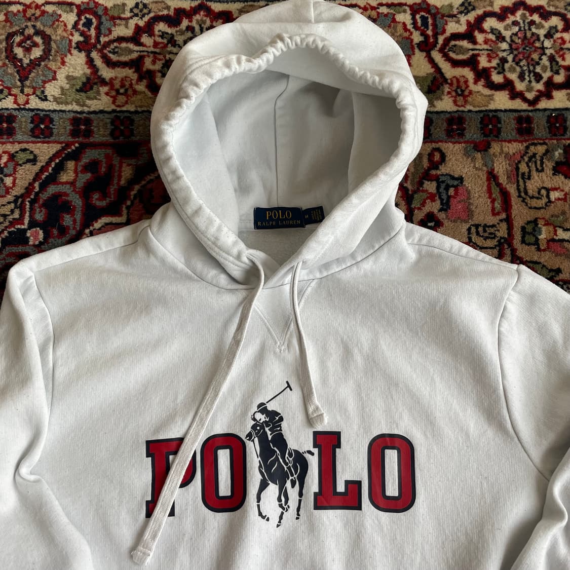 폴로 랄프로렌 화이트 후드 상품이미지2