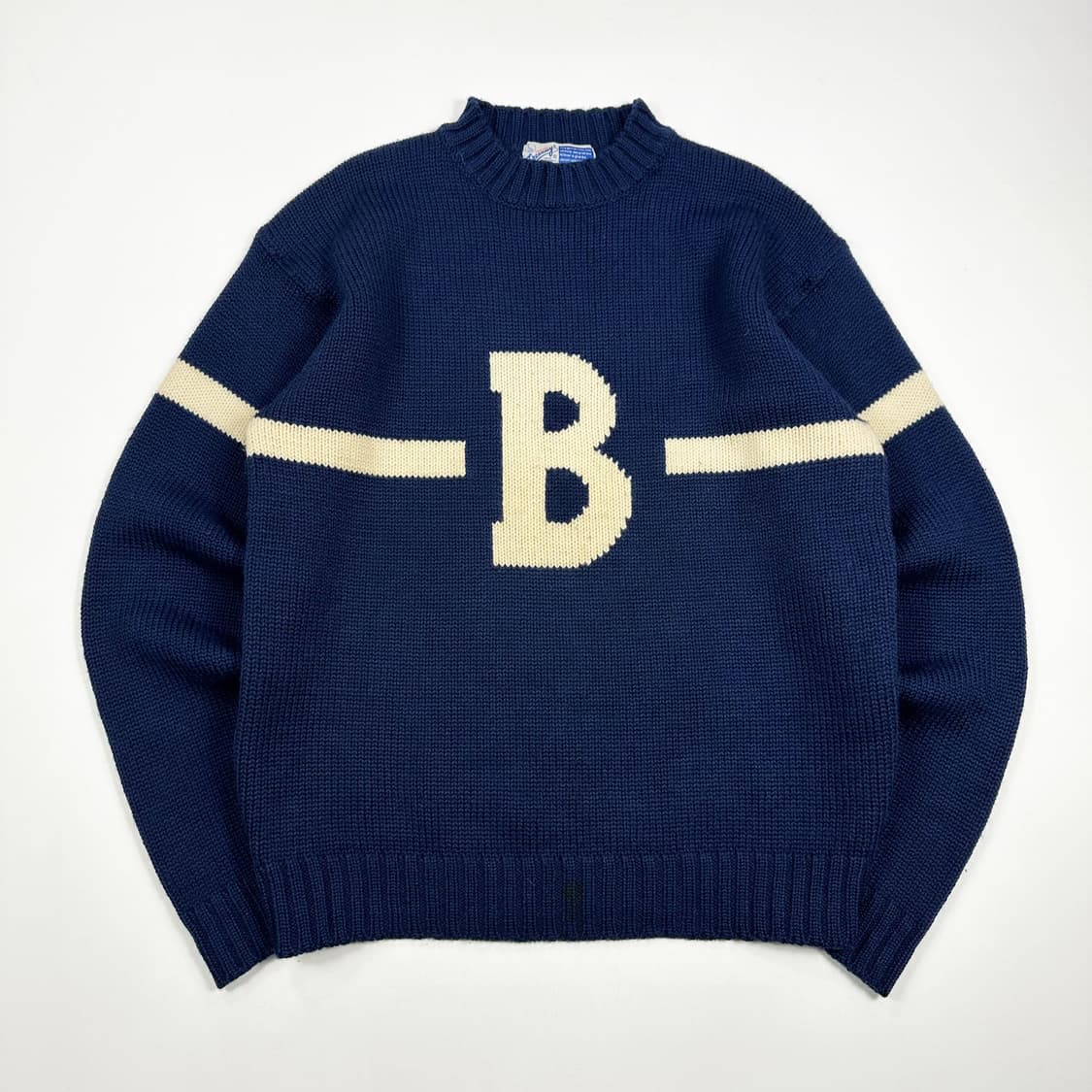 VTG 빈티지 재팬 네이비 케이블 울 니트 (L) 상품이미지2