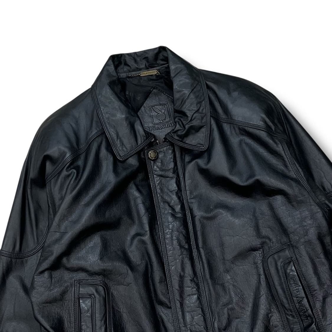 플레이보이 레더 봄버자켓 r2191 상품이미지3