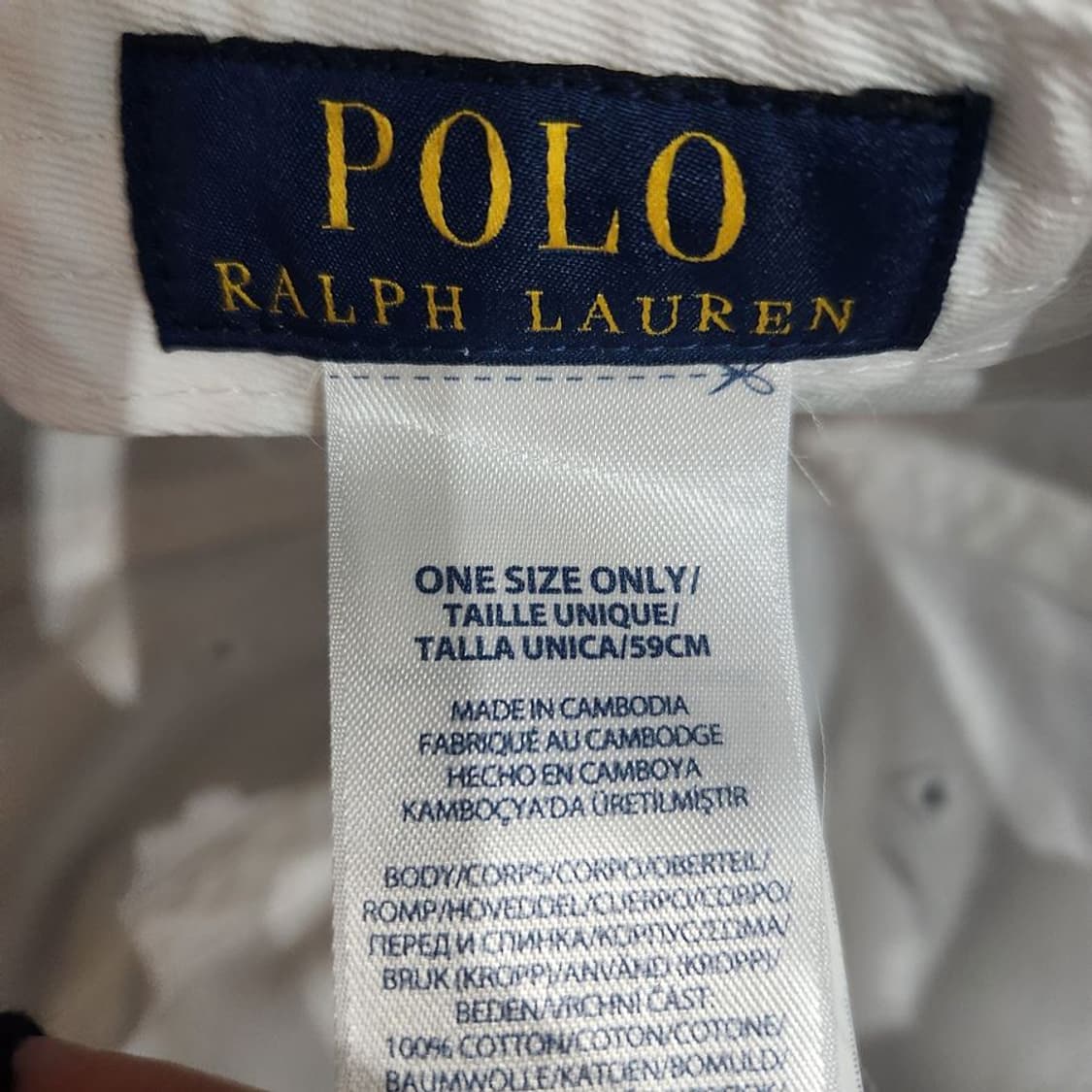 [F]폴로랄프로렌 화이트 코튼 볼캡[Y63-019] 상품이미지9