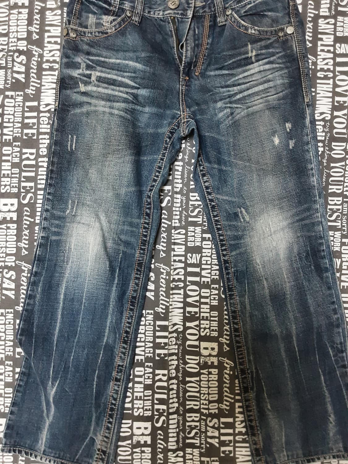 행텐 워싱 청바지 (정품) 상품이미지1