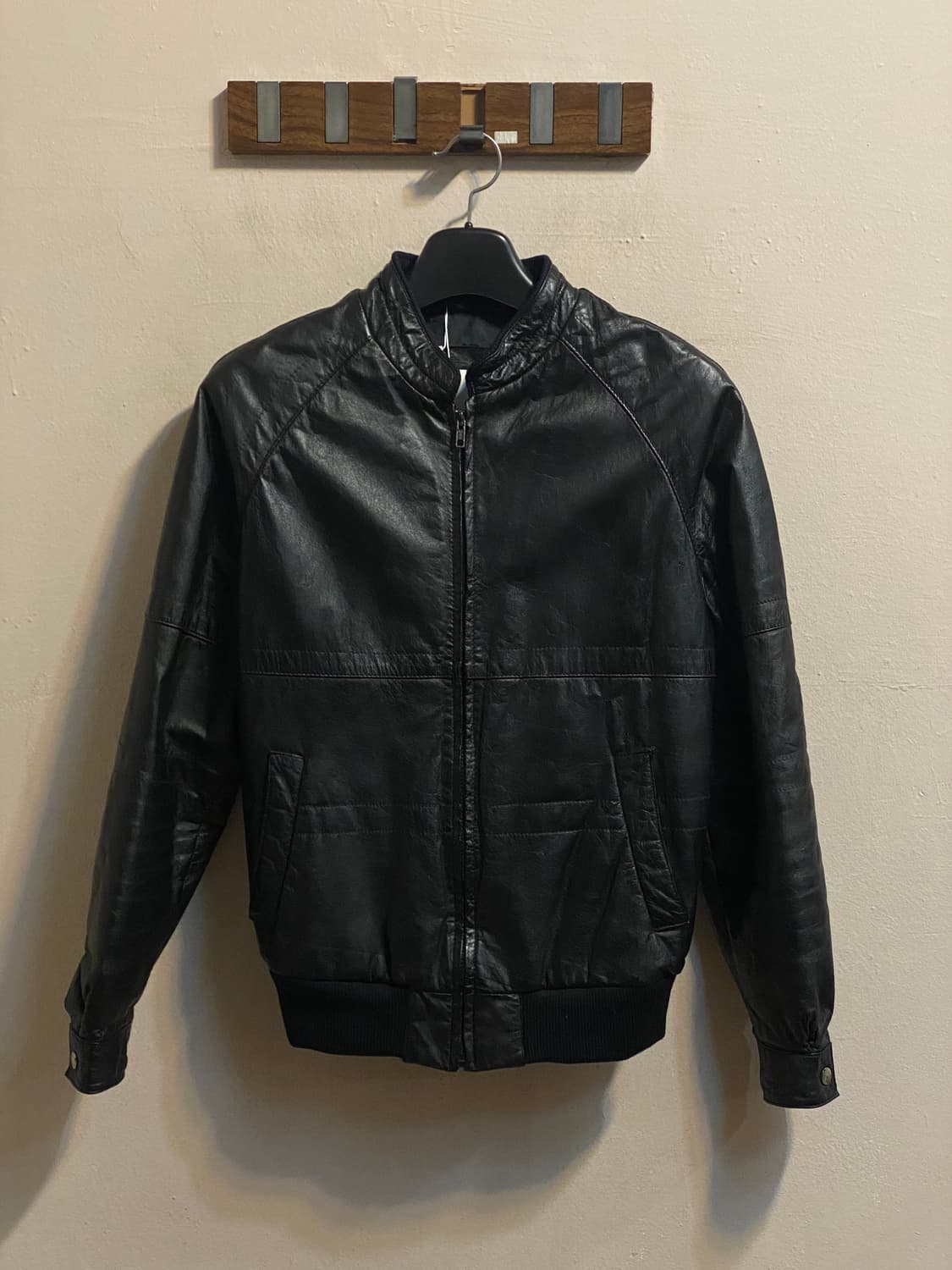 유즈드 레더 퀼팅 집업 자켓 상품이미지1