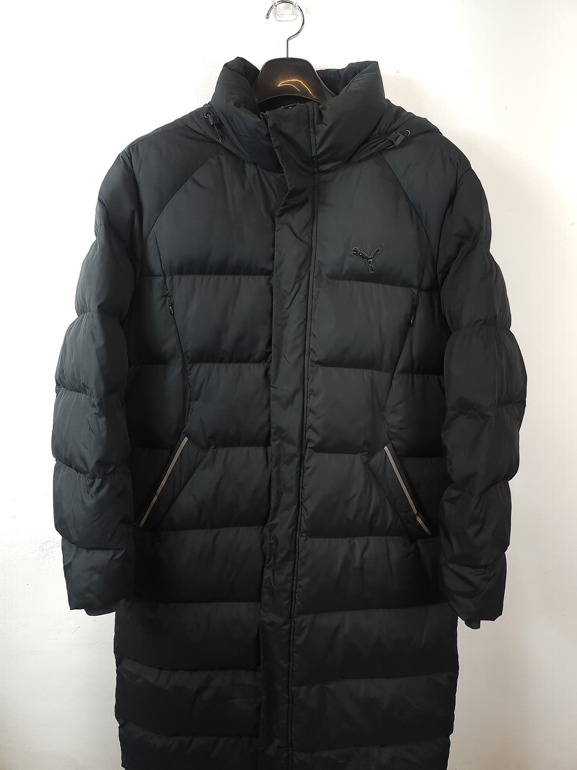 푸마 블랙 발열후드롱패딩 블랙 100 L 상품이미지4