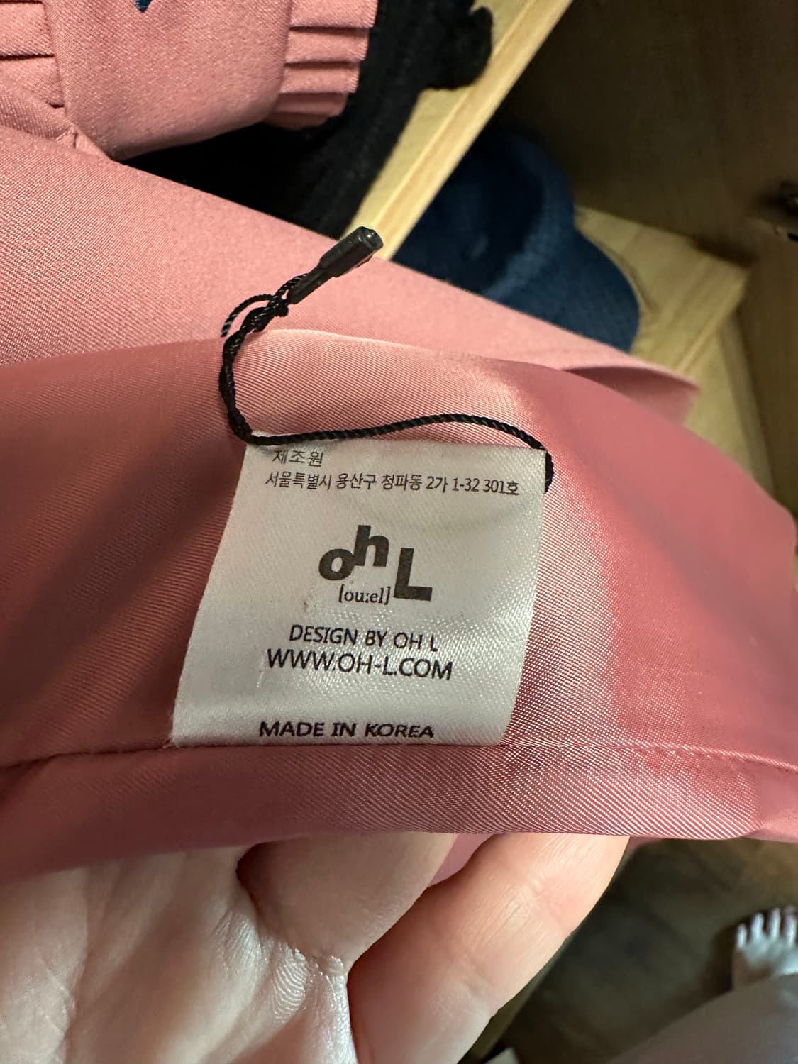 ohL(오엘) 여성 봄 트랜치코트 로즈핑크 상품이미지5