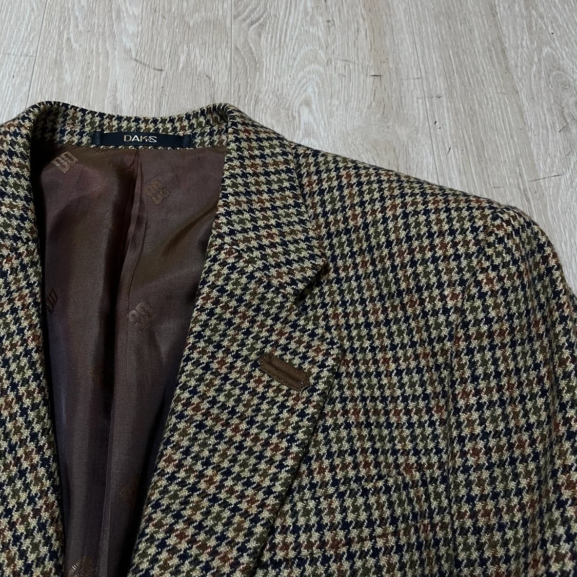 닥스 런던 남성 싱글 체크 정장 자켓 L/100  상품이미지3