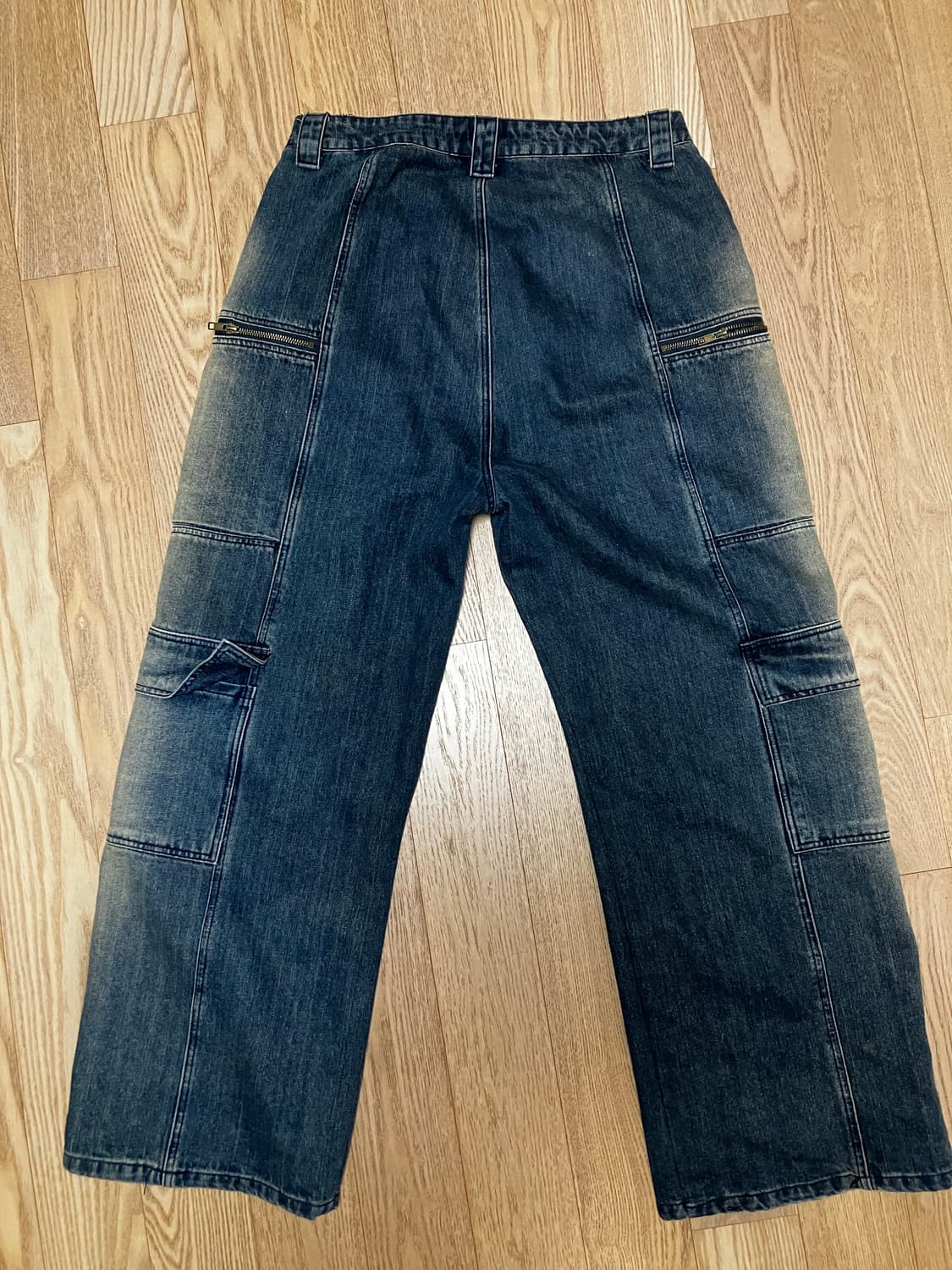 [L] kuas 콰스 와이드 데님 팬츠 상품이미지3