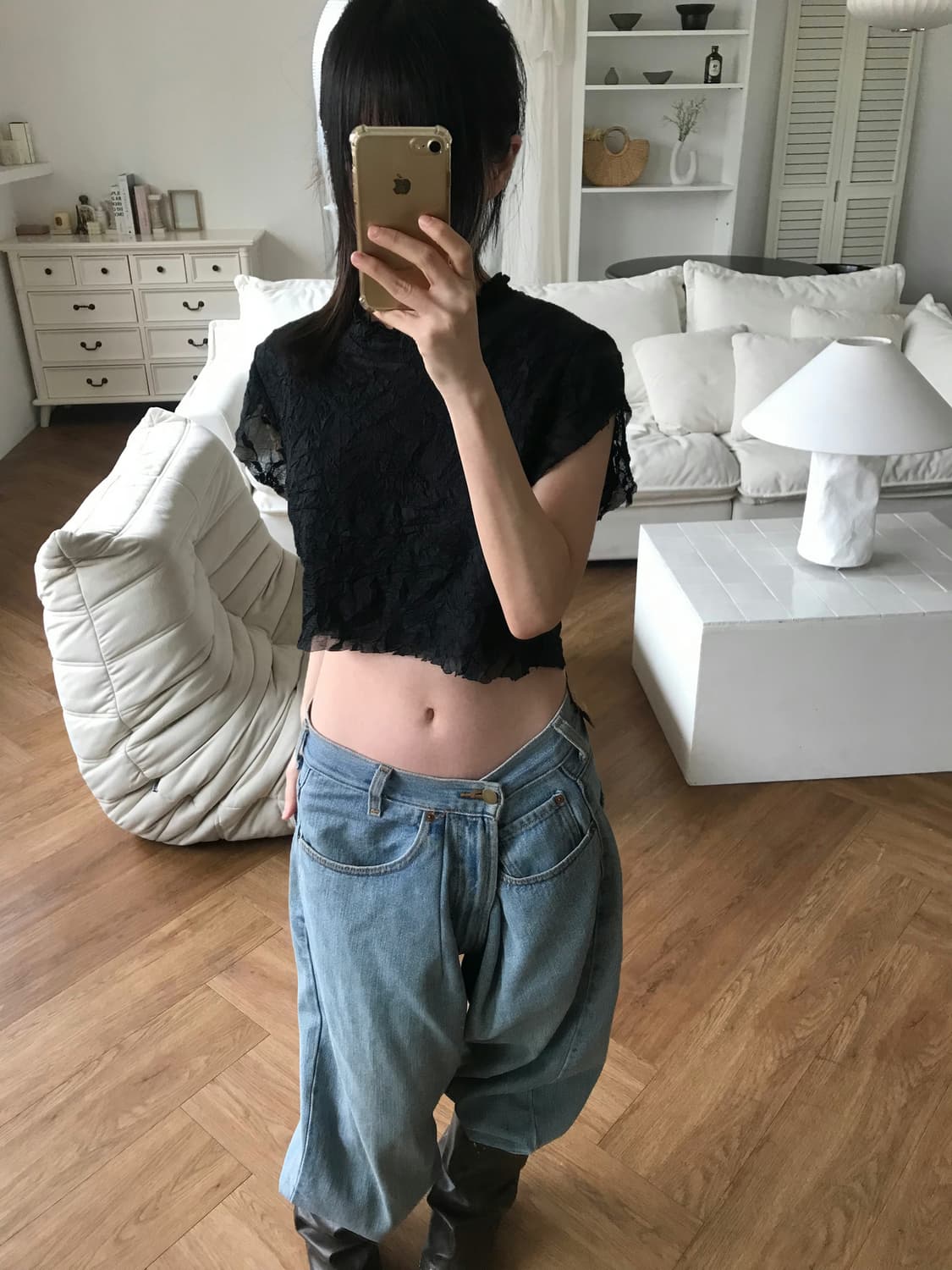 vintage black top 상품이미지1