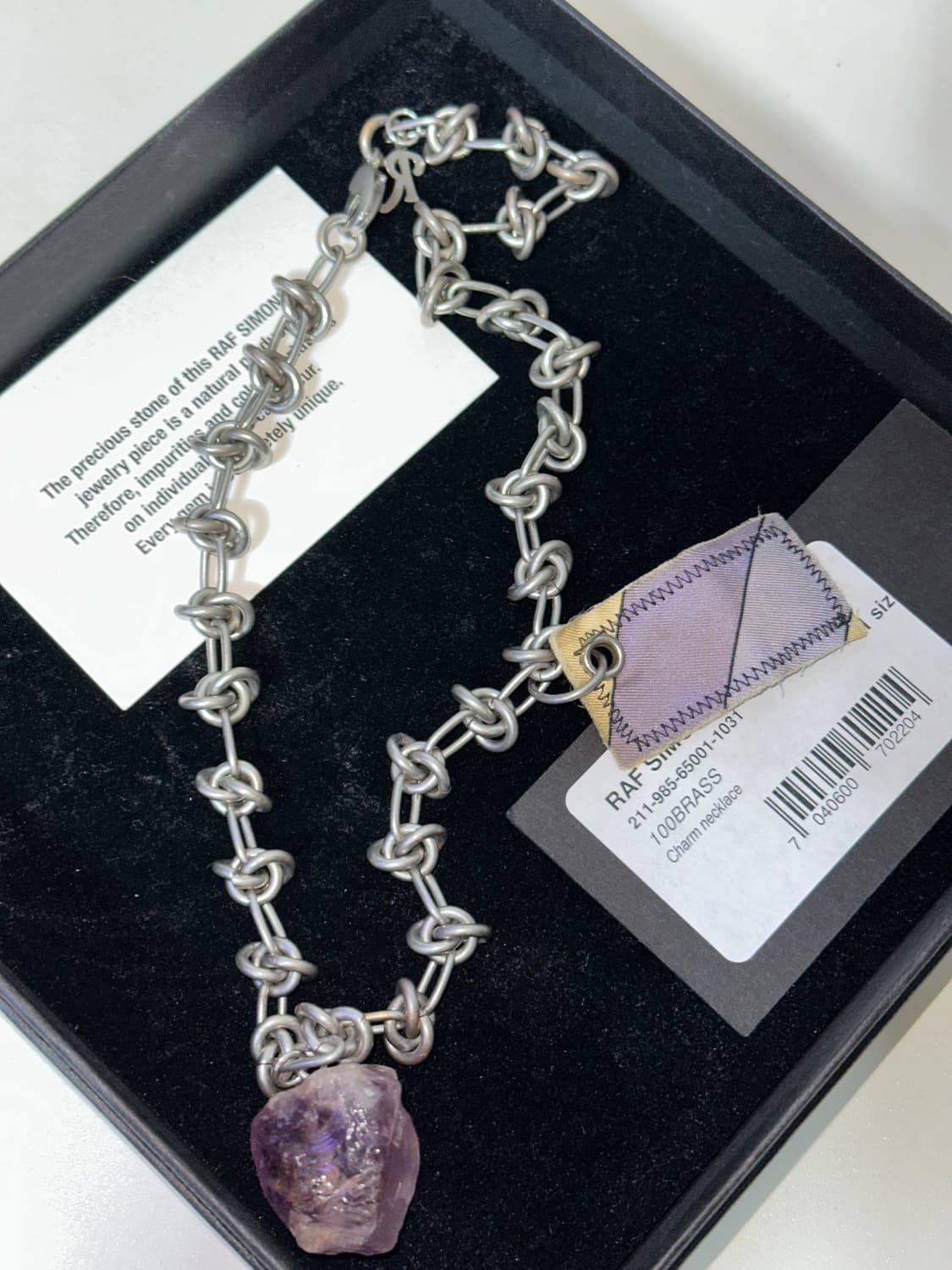 라프시몬스 스톤 참 목걸이 상품이미지1