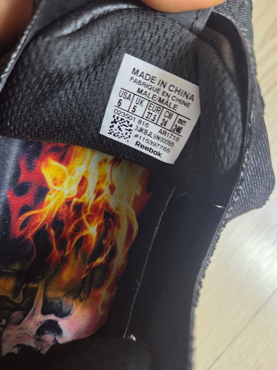 리복 인스타펌프 퓨리 블랙 스터드 240mm 상품이미지9