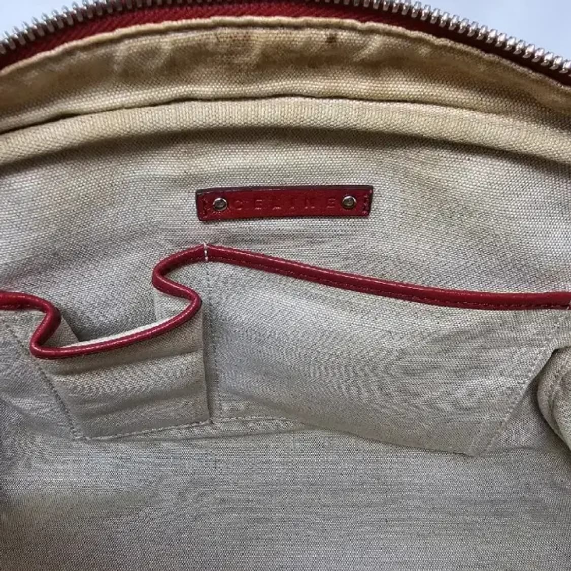 셀린느 마차 패턴 보스턴백 레드 상품이미지5