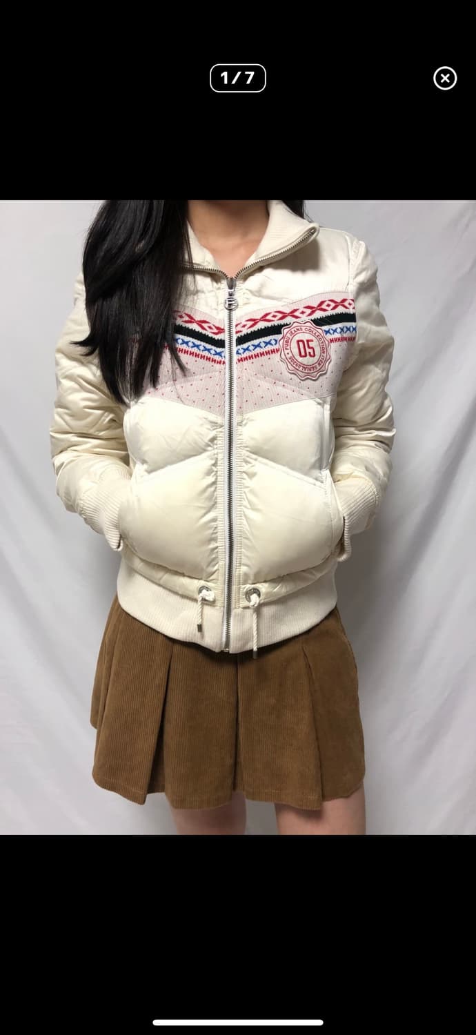 빈티지 푸부 화이트 패딩 상품이미지1