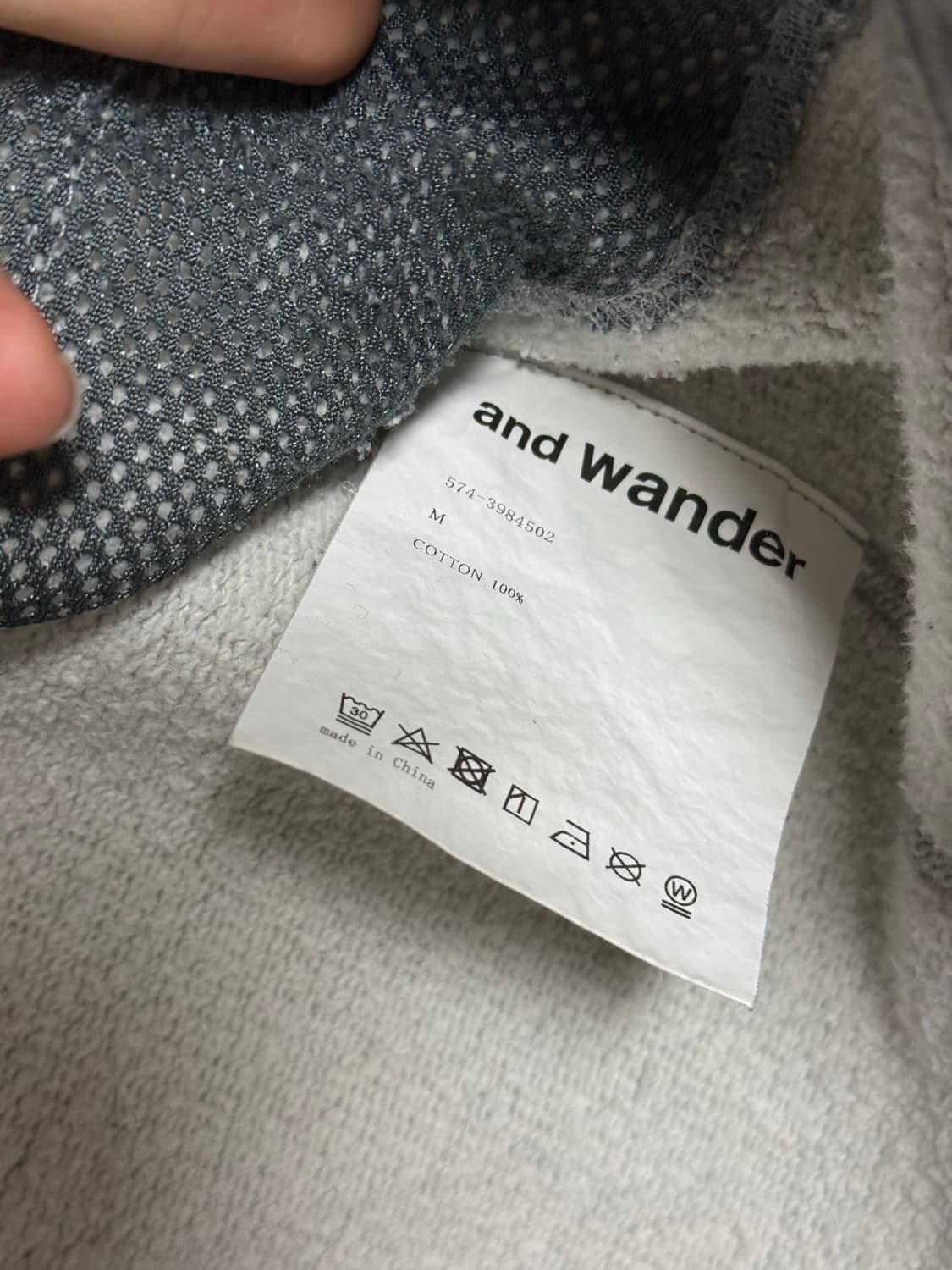 앤드원더 하프버튼 M 상품이미지4