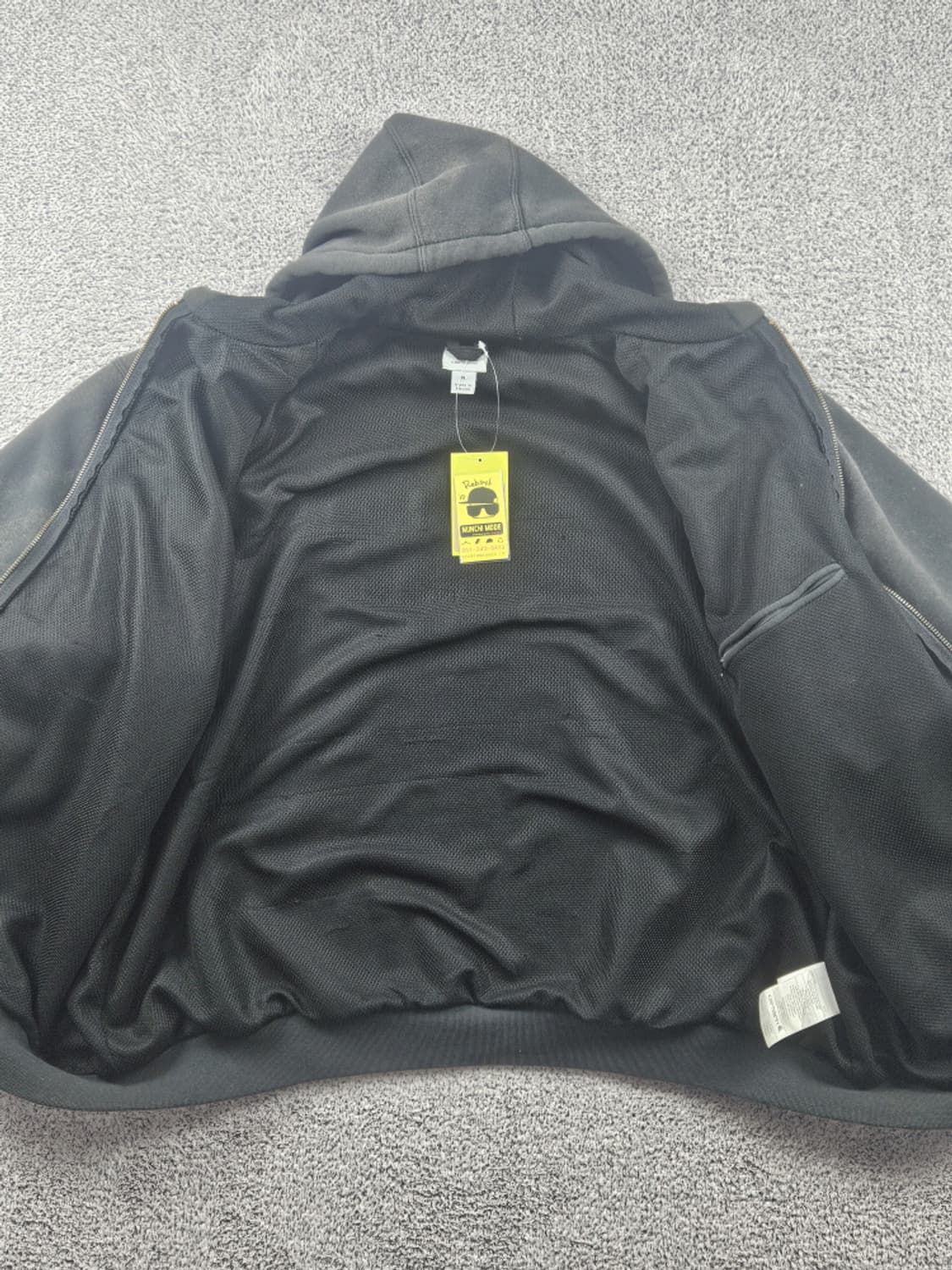 칼하트 다잉 워시드 커스텀 써멀 후드집업 ( XL ) / 10583 상품이미지10