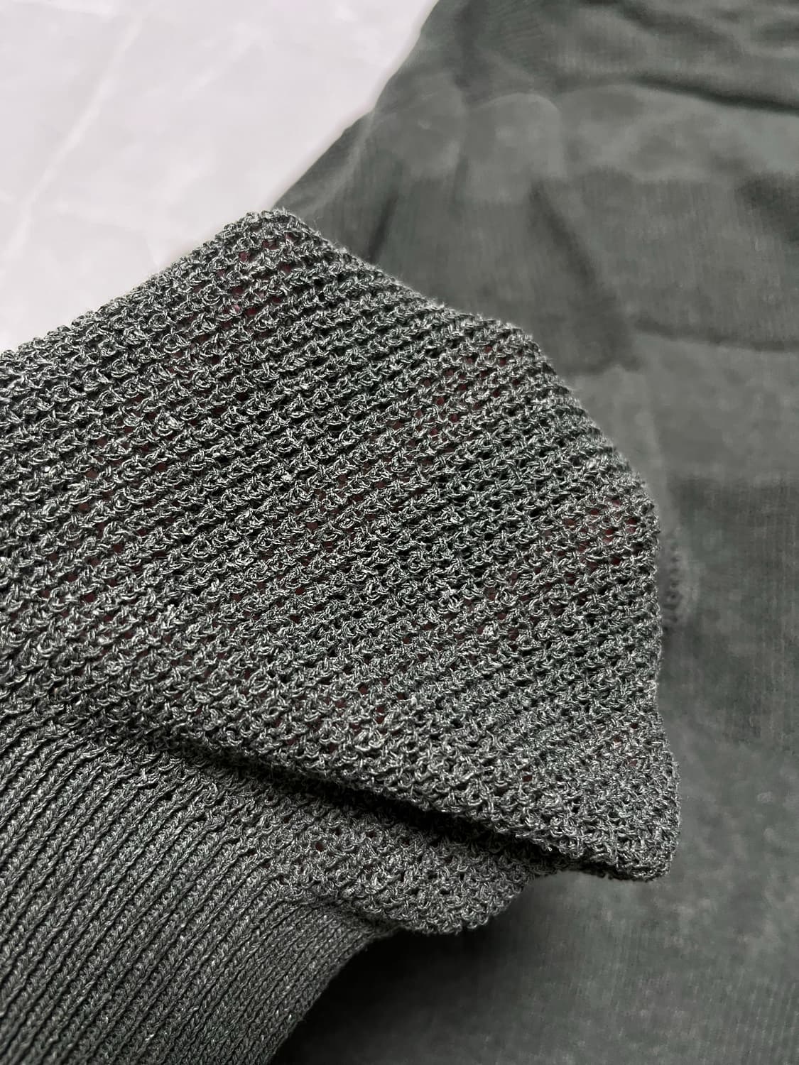 엘무드 아일랜드 탠셀 린넨 풀오버 니트 포레스트 48 상품이미지7