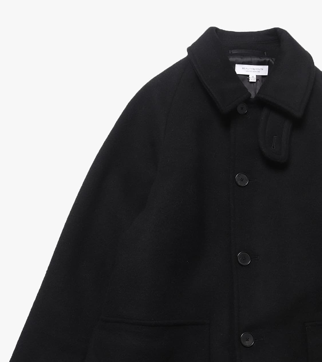 BEAUTY&YOUTH - MELTON BALMACAAN COAT 상품이미지4