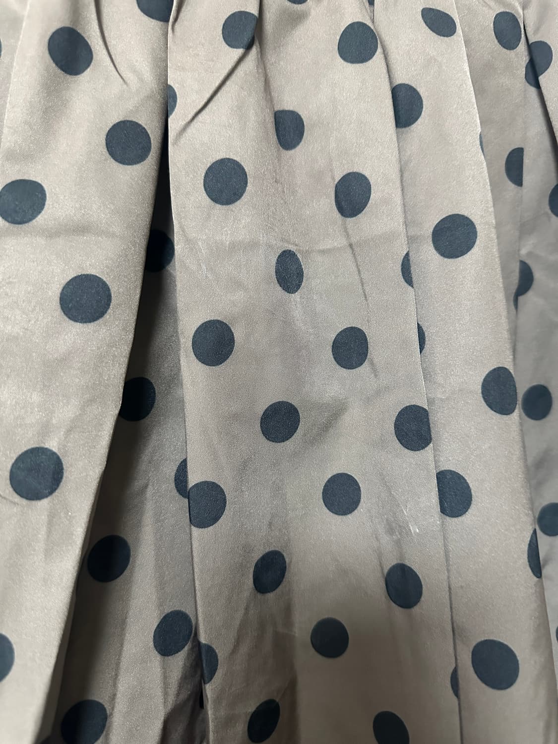 빈티지 도트 브라운 스커트 상품이미지3