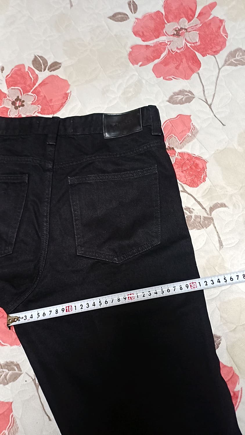 플랙 블랙진 실측31인치 기장105 상품이미지7