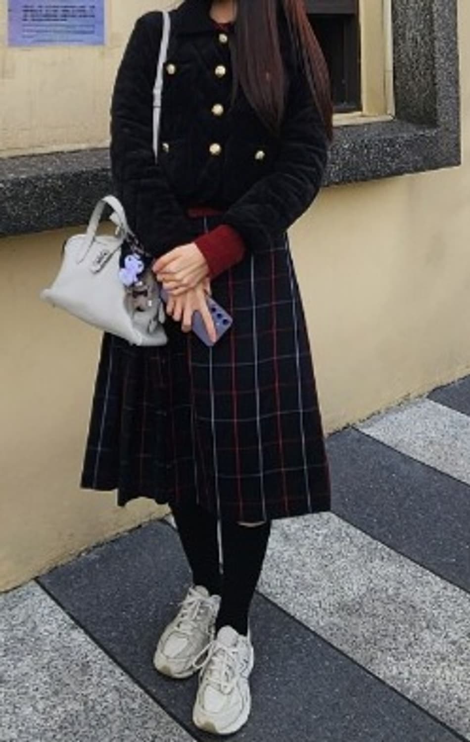 버버리 노바 체크 플리츠 랩 스커트 상품이미지7