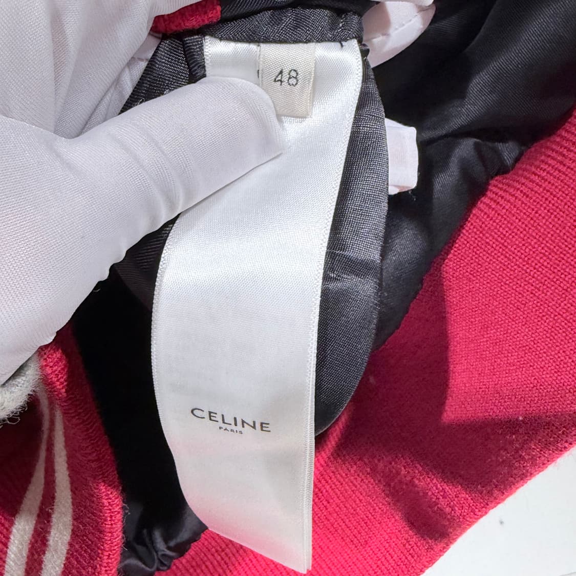 48 / 셀린느 C로고 잭슨 테디 바시티 자켓 상품이미지5