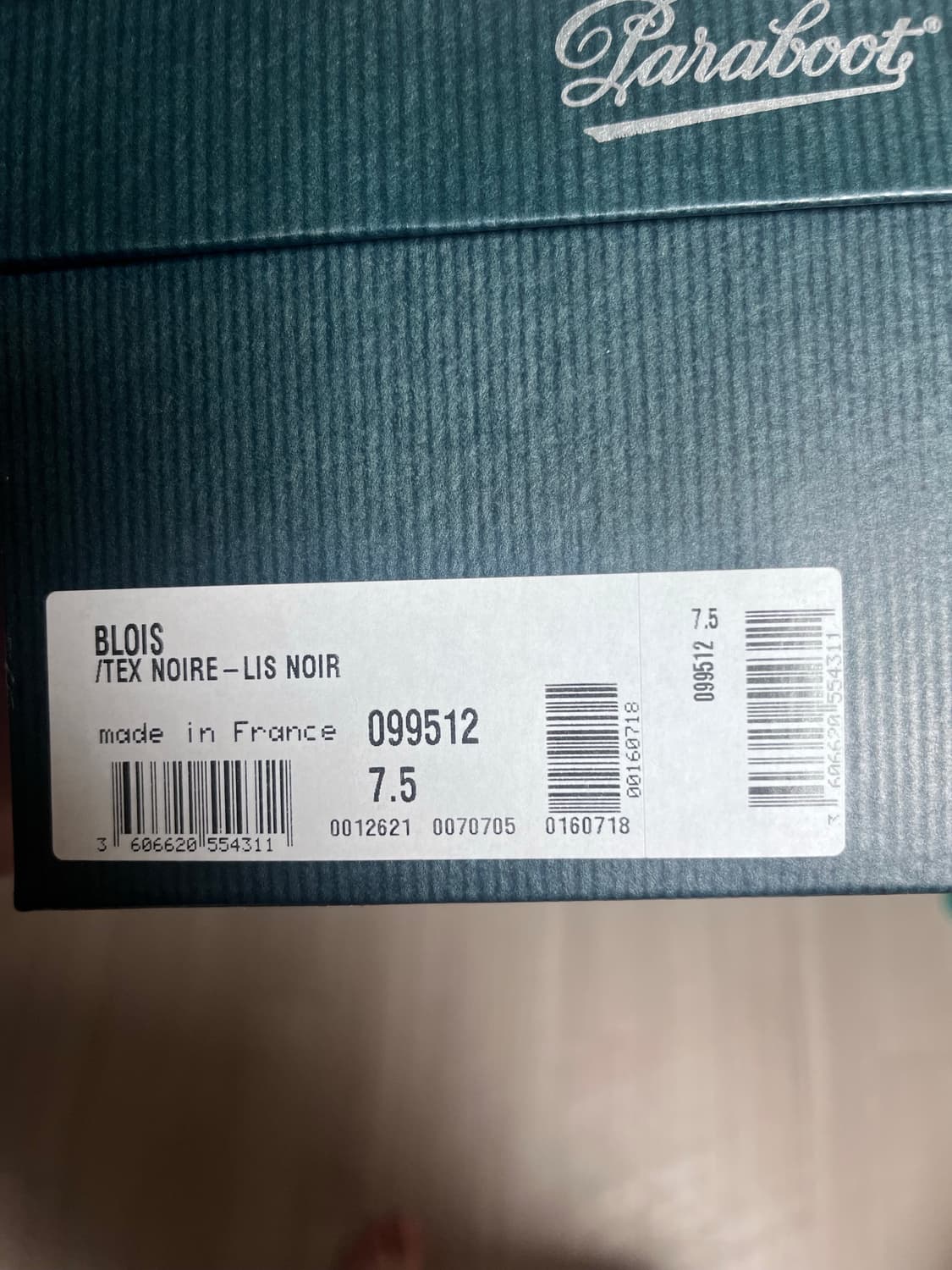 [판매] Paraboot 블루아(Blois) 블랙 7.5 (265) 상품이미지6