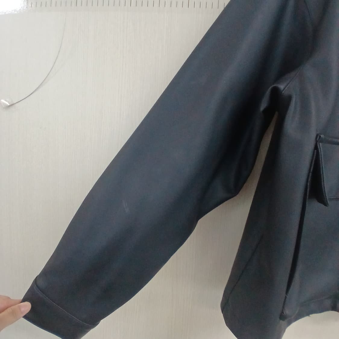 라퍼지스토어 블랙 레더 자켓 상품이미지3