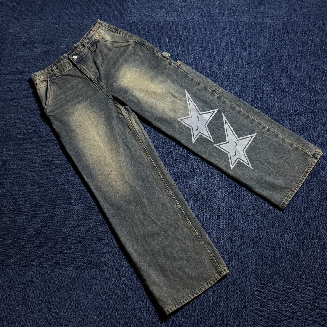 빈티지 더블스타 워싱 데님팬츠 상품이미지1