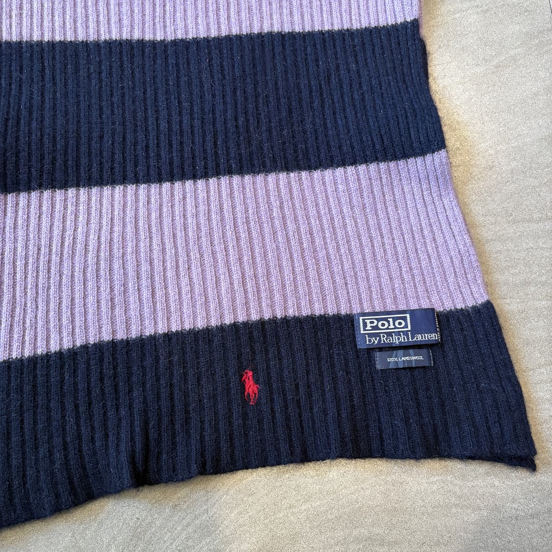 폴로 정품 울 스트라이프 머플러 목도리 상품이미지3