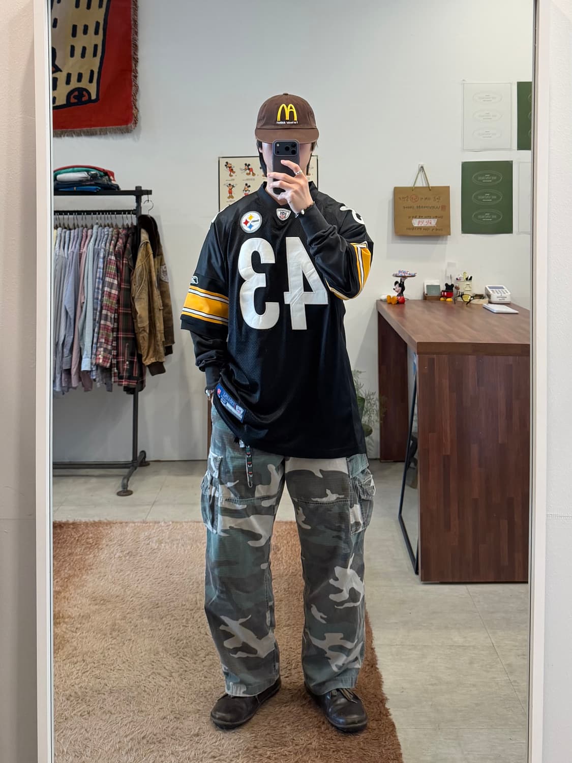 (deadstock) Reebok 리복 NFL 피츠버그 스틸러스 풋볼 저 상품이미지2