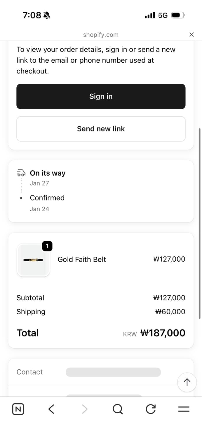 유일매물 Faith 금장벨트 상품이미지1