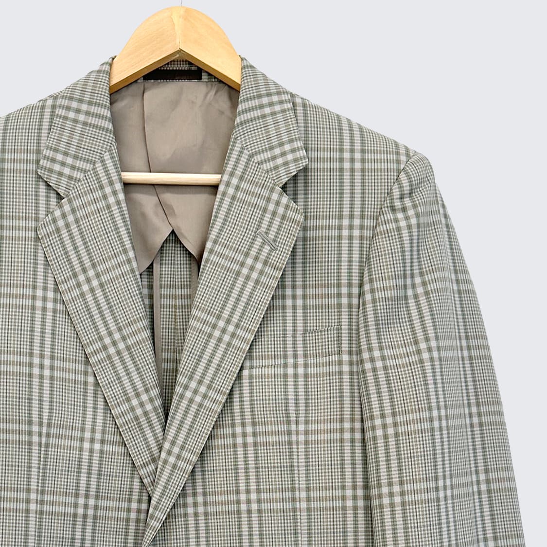버버리 울 실크 체크 블레이저 블레이져 자켓 남성 상품이미지2