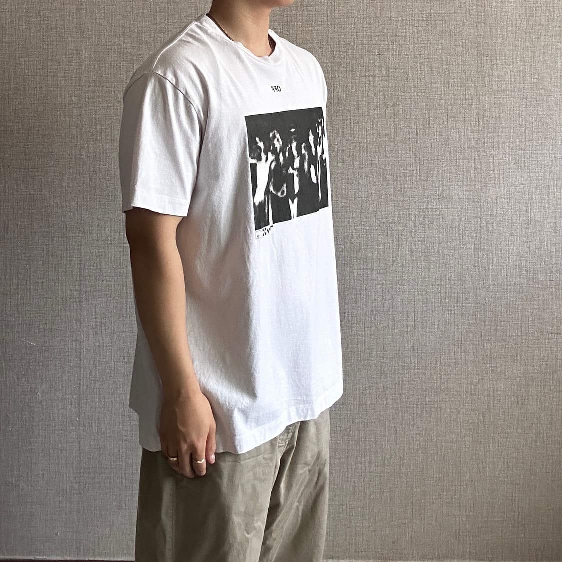 Off-White 스프레이 페인팅 오버 반팔 티셔츠 상품이미지2